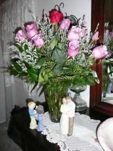 "22 roses for 22 years"