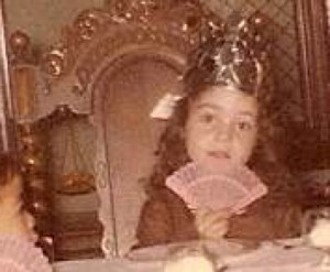 "An obviously excited little girl on her 6th birthday."