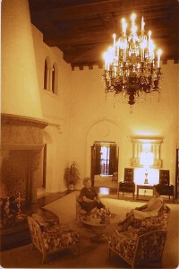 Check out our living room - nice chandelier.